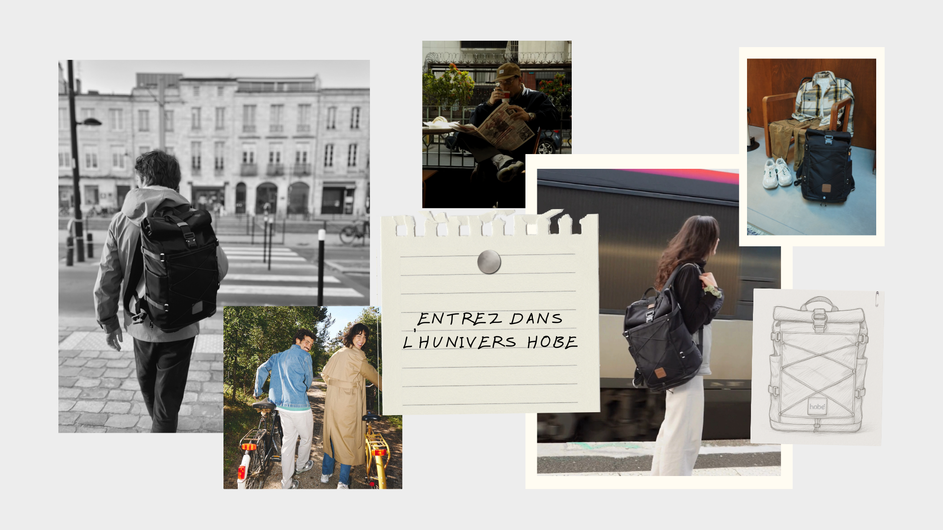 Univers Hobe style urbain légèrement rétro