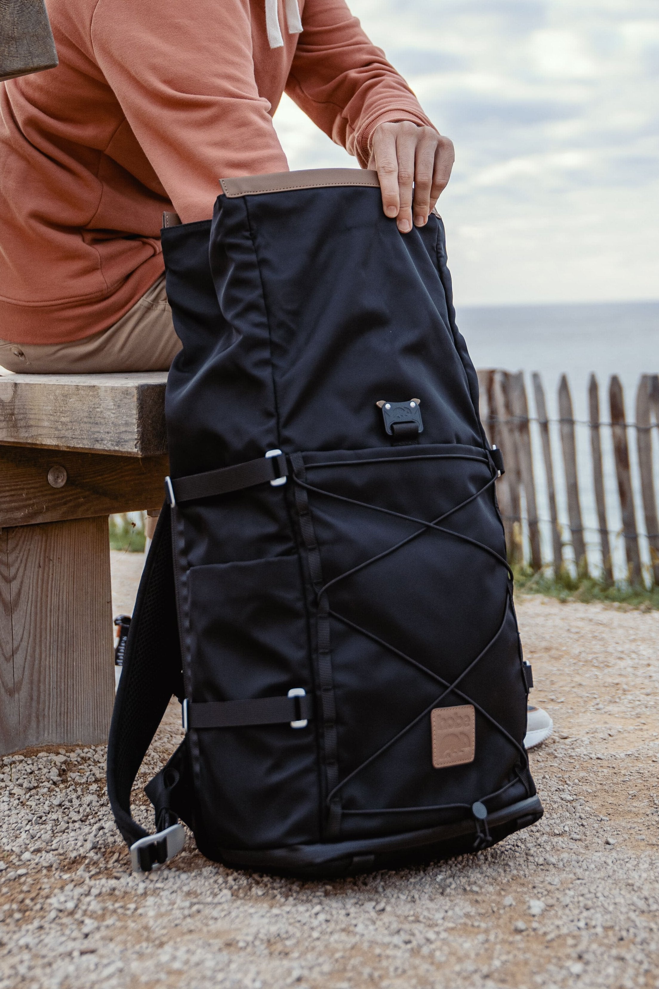 Sac à dos caméléon ouverture roll top extensible